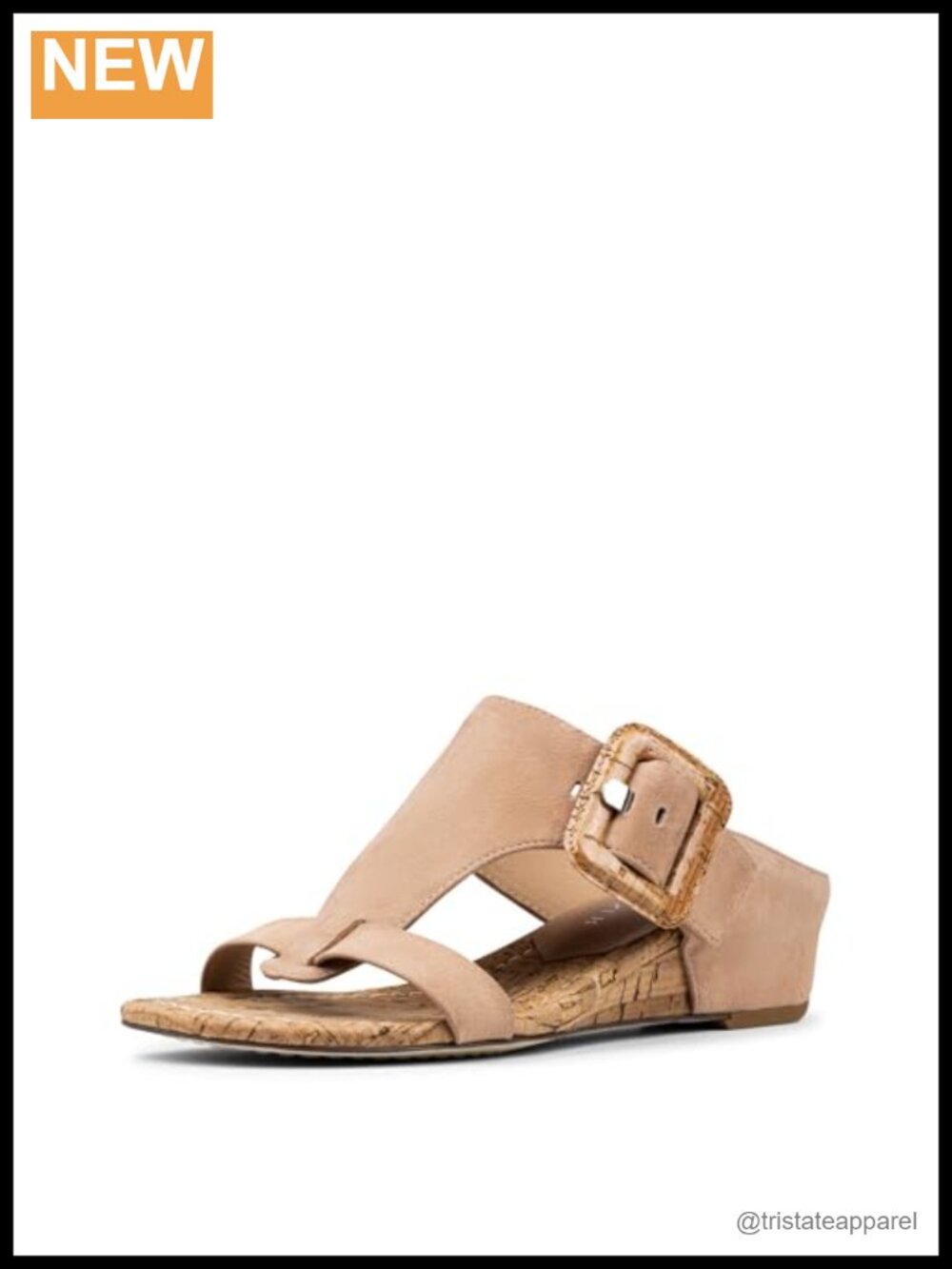 Donald J Pliner Ofelia Suede Wedge Sandal Memory Foam T-Strap Open Toe